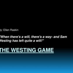 Westing game chapter sam summaries detailed win these contains eccentric newspaper biography man