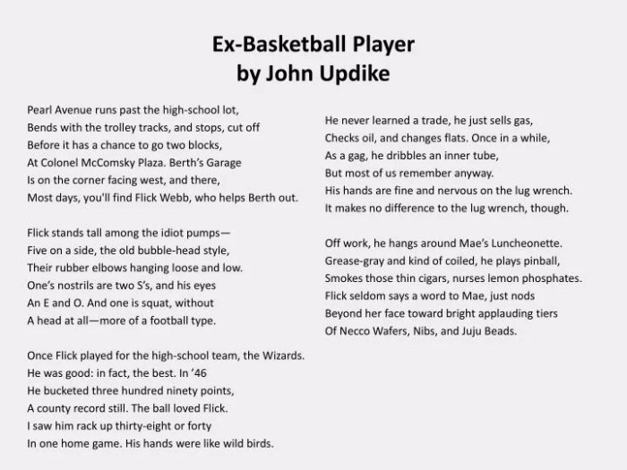 Ex basketball player john updike